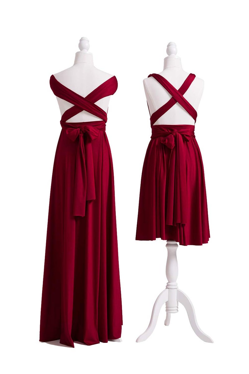 72styles Bridesmaid Dress, Womens Long Bridesmaid Infinity Dress Multi-Way Wedding Convertible Wrap Infinity Cocktail Sexy Party Formal Prom Transformer Gown Gowns Maxi Dress Dresses - Image 3